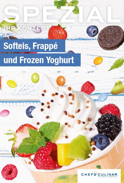 Softeis, Frappé und Frozen Yoghurt