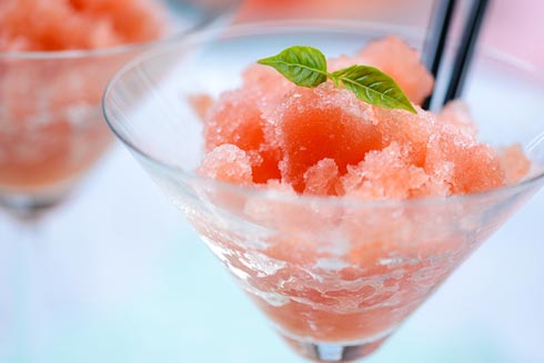 Melonen Granita