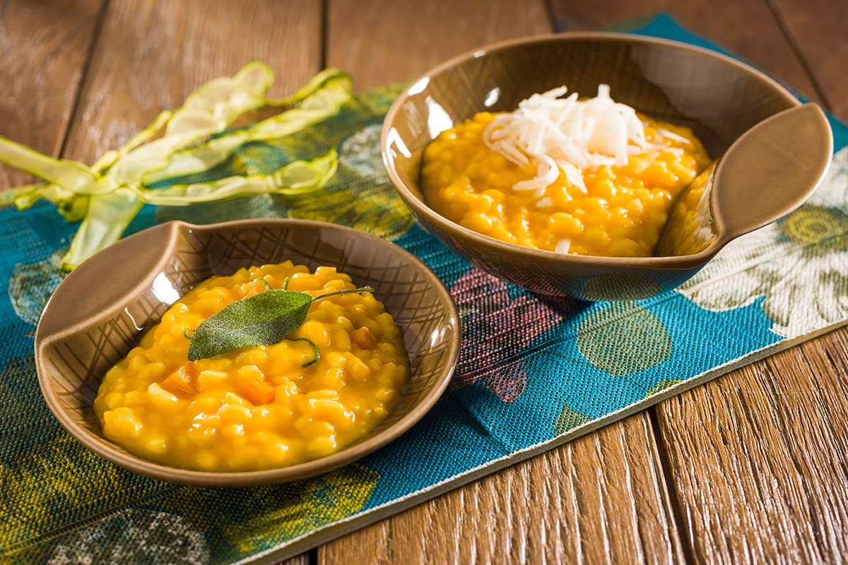 Kürbis-Risotto mit Pecorino