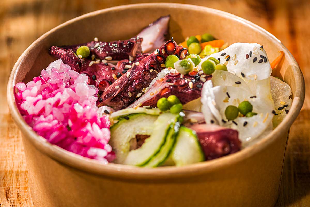 Jelly-Poké mit Calamar und Sushireis